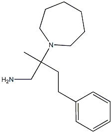 2-(azepan-1-yl)-2-methyl-4-phenylbutan-1-amine Struktur