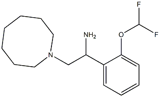 2-(azocan-1-yl)-1-[2-(difluoromethoxy)phenyl]ethan-1-amine Struktur