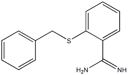 2-(benzylsulfanyl)benzene-1-carboximidamide Struktur