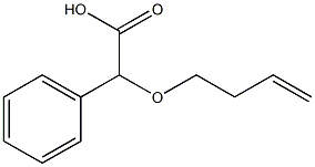 2-(but-3-en-1-yloxy)-2-phenylacetic acid Struktur