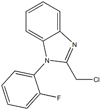 2-(chloromethyl)-1-(2-fluorophenyl)-1H-1,3-benzodiazole Struktur