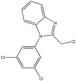 2-(chloromethyl)-1-(3,5-dichlorophenyl)-1H-1,3-benzodiazole Struktur