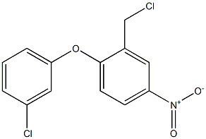 2-(chloromethyl)-1-(3-chlorophenoxy)-4-nitrobenzene Struktur