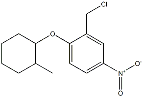 2-(chloromethyl)-1-[(2-methylcyclohexyl)oxy]-4-nitrobenzene Struktur