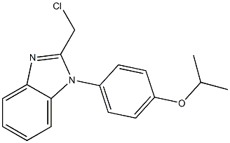 2-(chloromethyl)-1-[4-(propan-2-yloxy)phenyl]-1H-1,3-benzodiazole Struktur