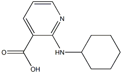 2-(cyclohexylamino)pyridine-3-carboxylic acid Struktur