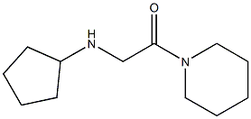 2-(cyclopentylamino)-1-(piperidin-1-yl)ethan-1-one Struktur