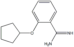 2-(cyclopentyloxy)benzenecarboximidamide Struktur