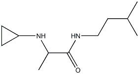 2-(cyclopropylamino)-N-(3-methylbutyl)propanamide Struktur