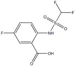 2-(difluoromethanesulfonamido)-5-fluorobenzoic acid Struktur