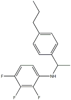 2,3,4-trifluoro-N-[1-(4-propylphenyl)ethyl]aniline Struktur