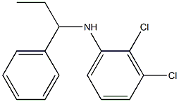 2,3-dichloro-N-(1-phenylpropyl)aniline Struktur