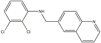 2,3-dichloro-N-(quinolin-6-ylmethyl)aniline Struktur