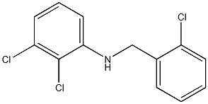 2,3-dichloro-N-[(2-chlorophenyl)methyl]aniline Struktur