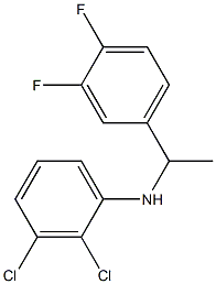 2,3-dichloro-N-[1-(3,4-difluorophenyl)ethyl]aniline Struktur