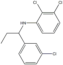 2,3-dichloro-N-[1-(3-chlorophenyl)propyl]aniline Struktur