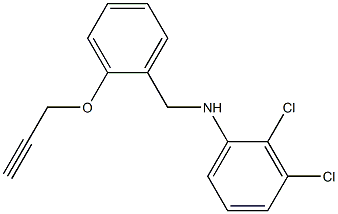 2,3-dichloro-N-{[2-(prop-2-yn-1-yloxy)phenyl]methyl}aniline Struktur