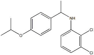 2,3-dichloro-N-{1-[4-(propan-2-yloxy)phenyl]ethyl}aniline Struktur