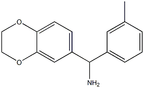 2,3-dihydro-1,4-benzodioxin-6-yl(3-methylphenyl)methanamine Struktur