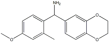 2,3-dihydro-1,4-benzodioxin-6-yl(4-methoxy-2-methylphenyl)methanamine Struktur