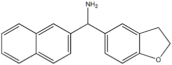 2,3-dihydro-1-benzofuran-5-yl(naphthalen-2-yl)methanamine Struktur