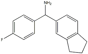 2,3-dihydro-1H-inden-5-yl(4-fluorophenyl)methanamine Struktur