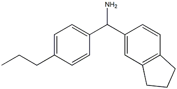 2,3-dihydro-1H-inden-5-yl(4-propylphenyl)methanamine Struktur