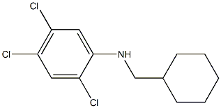 2,4,5-trichloro-N-(cyclohexylmethyl)aniline Struktur