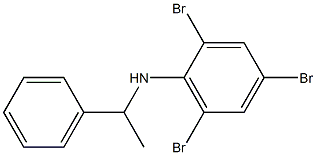 2,4,6-tribromo-N-(1-phenylethyl)aniline Struktur