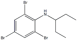 2,4,6-tribromo-N-(pentan-3-yl)aniline Struktur