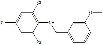 2,4,6-trichloro-N-[(3-methoxyphenyl)methyl]aniline Struktur