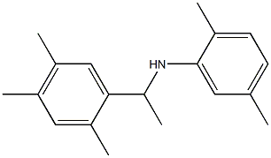 2,5-dimethyl-N-[1-(2,4,5-trimethylphenyl)ethyl]aniline Struktur