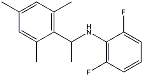 2,6-difluoro-N-[1-(2,4,6-trimethylphenyl)ethyl]aniline Struktur