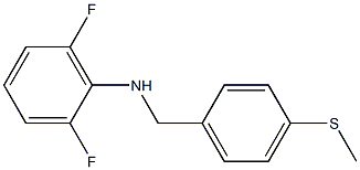 2,6-difluoro-N-{[4-(methylsulfanyl)phenyl]methyl}aniline Struktur