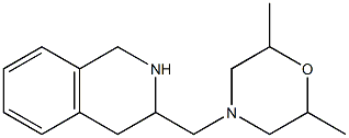 2,6-dimethyl-4-(1,2,3,4-tetrahydroisoquinolin-3-ylmethyl)morpholine Struktur