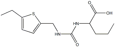 2-[({[(5-ethylthien-2-yl)methyl]amino}carbonyl)amino]pentanoic acid Struktur