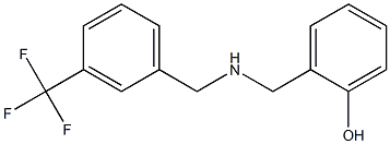 2-[({[3-(trifluoromethyl)phenyl]methyl}amino)methyl]phenol Struktur