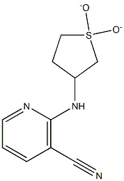 2-[(1,1-dioxidotetrahydrothien-3-yl)amino]nicotinonitrile Struktur