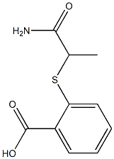 2-[(1-carbamoylethyl)sulfanyl]benzoic acid Struktur