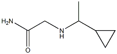 2-[(1-cyclopropylethyl)amino]acetamide Struktur