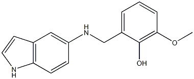 2-[(1H-indol-5-ylamino)methyl]-6-methoxyphenol Struktur