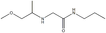 2-[(1-methoxypropan-2-yl)amino]-N-propylacetamide Struktur