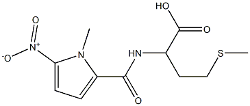 2-[(1-methyl-5-nitro-1H-pyrrol-2-yl)formamido]-4-(methylsulfanyl)butanoic acid Struktur