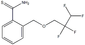 2-[(2,2,3,3-tetrafluoropropoxy)methyl]benzene-1-carbothioamide Struktur