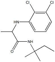 2-[(2,3-dichlorophenyl)amino]-N-(2-methylbutan-2-yl)propanamide Struktur