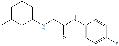 2-[(2,3-dimethylcyclohexyl)amino]-N-(4-fluorophenyl)acetamide Struktur