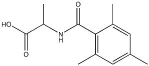 2-[(2,4,6-trimethylphenyl)formamido]propanoic acid Struktur