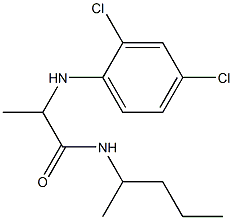 2-[(2,4-dichlorophenyl)amino]-N-(pentan-2-yl)propanamide Struktur