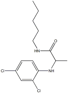 2-[(2,4-dichlorophenyl)amino]-N-pentylpropanamide Struktur