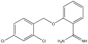 2-[(2,4-dichlorophenyl)methoxy]benzene-1-carboximidamide Struktur